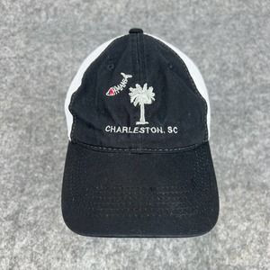 Charleston SC Hat Black White‎ South Carolina Dad Cap Strapback Mesh Back OSFM